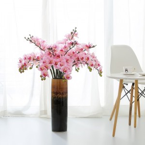 Venta caliente de una sola rama orquídea artificial