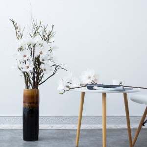 Fábrica de suministro directo de una sola rama larga flor de magnolia flor artificial para vender