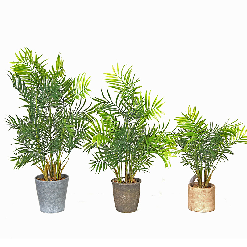 Plantas de plástico artificiales decorativas para sala de estar con alta calidad y bonito y real.