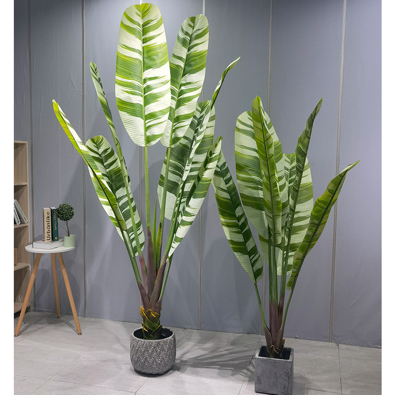 [Belleza de las palmas de plátano] Palmera de plátano plástico artificial: ¡elaborando unnuevo reino de vegetación para su hogar!